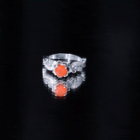 Rosec Jewels fire opal and diamond engagement ring featuring nature-inspired design and a certificate of authenticity.