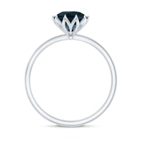Lotus Basket Set Solitaire London Blue Topaz Engagement Ring