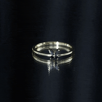 Genuine Black Onyx Butterfly Promise Ring