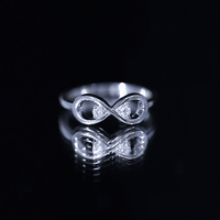 Certified Real Diamond Infinity Promise Ring for Women