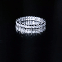 Certified Moissanite Stackable Eternity Band Ring