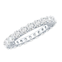 Certified Moissanite Stackable Eternity Band Ring