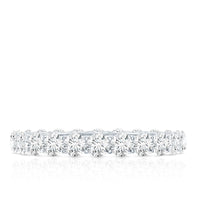 Certified Moissanite Stackable Eternity Band Ring