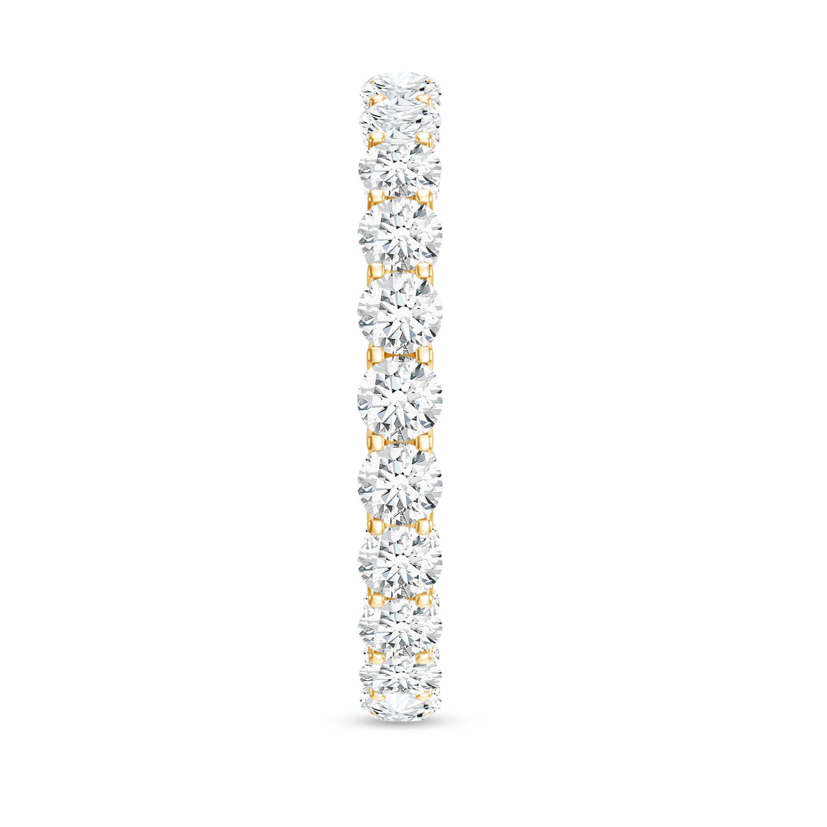 Certified Moissanite Stackable Eternity Band Ring