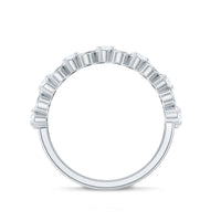 Round Moissanite Infinity Wedding Band for Women