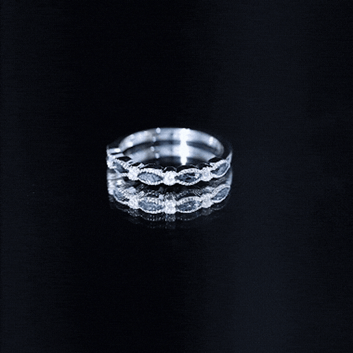 Genuine London Blue Topaz half eternity ring by Rosec Jewels featuring bezel-set blue topaz stones on a sleek band