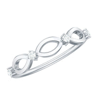 Certified Moissanite Infinity Promise Ring for Women