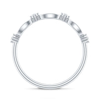 Certified Moissanite Infinity Promise Ring for Women