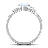 Rosec Jewels 1.25 CT moonstone and diamond engagement enhancer ring set, featuring a luminous moonstone and sparkling diamonds.