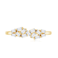 Baguette Moissanite Anniversary Ring in Prong Setting