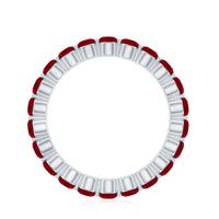 Genuine Red Ruby Full Eternity Ring