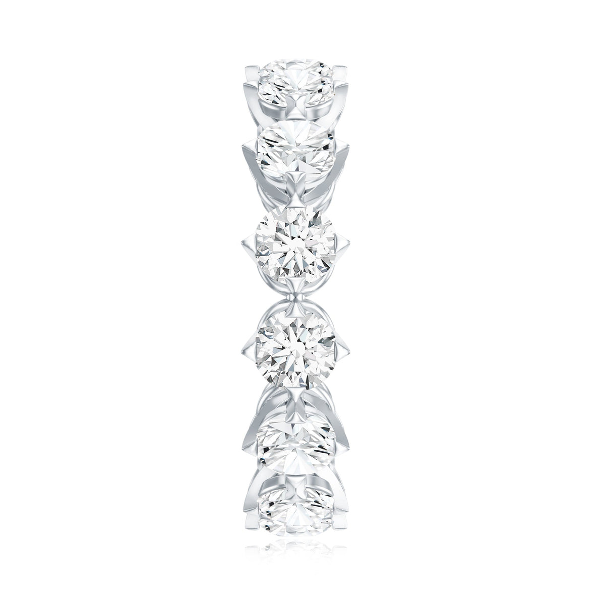 Designer Moissanite Anniversary Band Ring