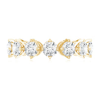 Designer Moissanite Anniversary Band Ring