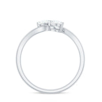 Heart Shape Moissanite Toi Et Moi Promise Ring