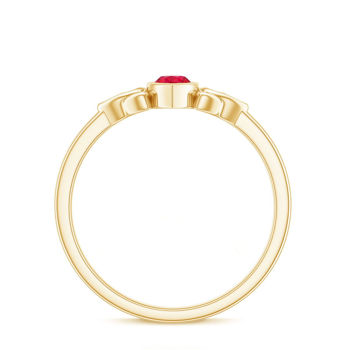 Marquise Cut Solitaire Lab Created Ruby Celtic Engagement Ring