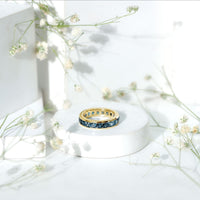 London Blue Topaz Full Eternity Ring in Channel Setting