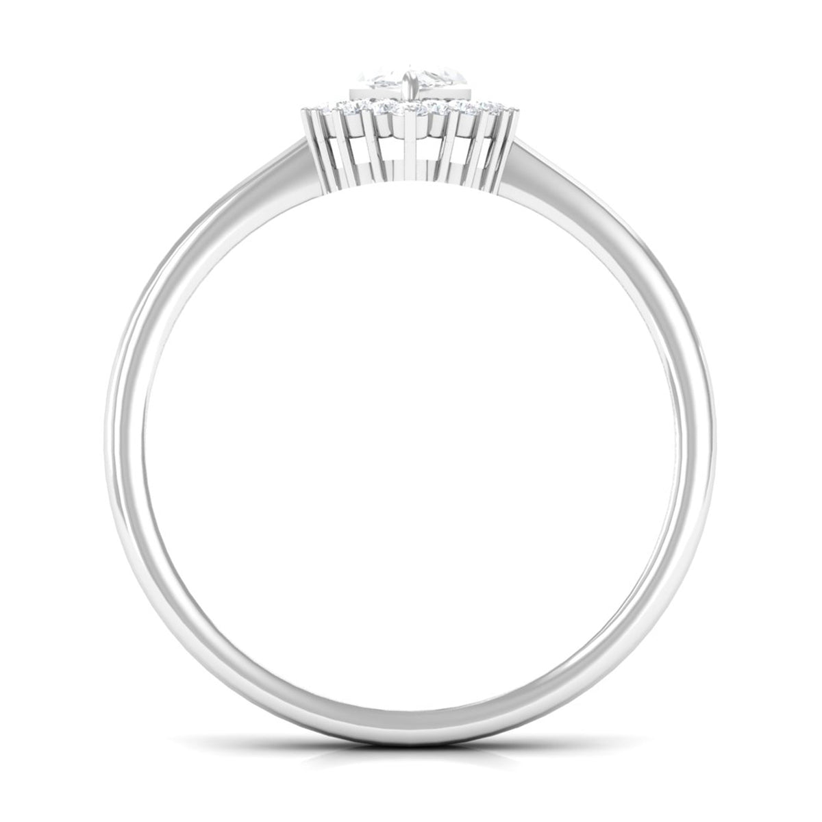 Brilliant cut moissanite marquise engagement ring from Rosec Jewels featuring a sparkling gemstone and intricate band design.
