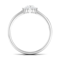 Brilliant cut moissanite marquise engagement ring from Rosec Jewels featuring a sparkling gemstone and intricate band design.