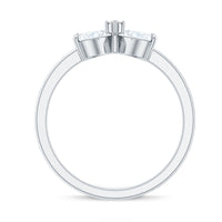 Heart Shaped Moissanite Infinity Promise Ring