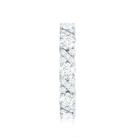 Round Cut Moissanite Eternity Wedding Band Ring