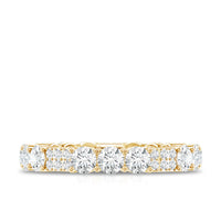 Designer Round Moissanite Full Eternity Ring for Women