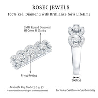 Classic Diamond Half Eternity Wedding Anniversary Ring