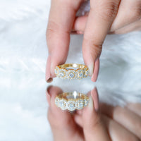 Classic Diamond Half Eternity Wedding Anniversary Ring