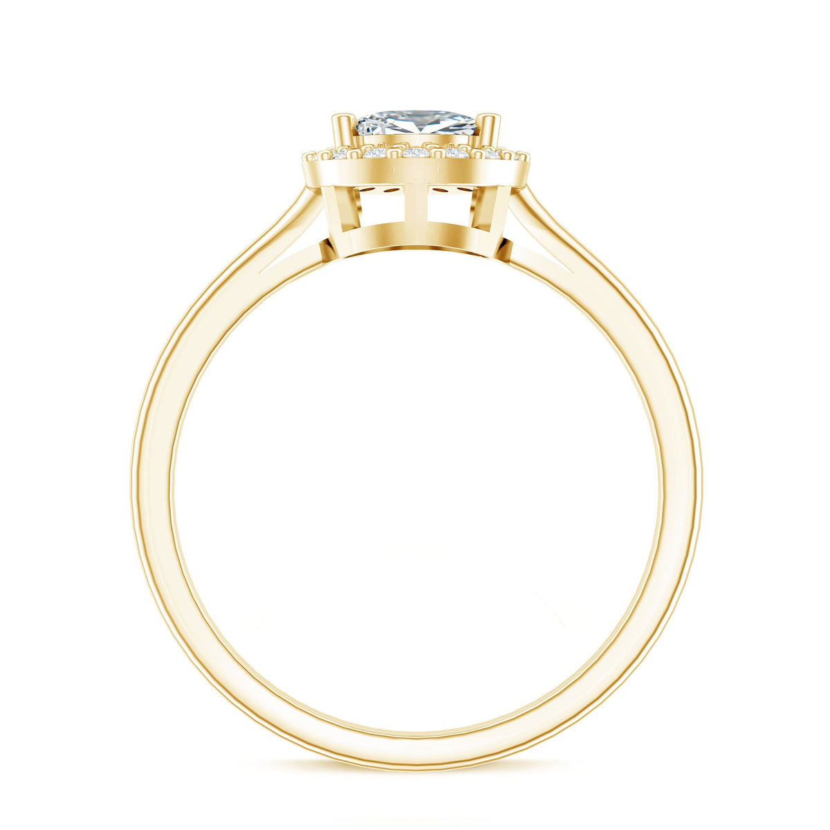Brilliant cut 0.7 carat moissanite teardrop engagement ring by Rosec Jewels featuring a sparkling teardrop-shaped stone set in a sleek ring.