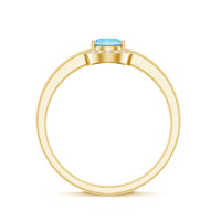 Certified real aquamarine promise ring with diamond halo, featuring a silver band and elegant gemstone design.
