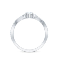 Designer Moissanite Beautiful Engagement Ring with Certificate