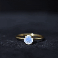 Natural Ethiopian Opal October Birthstone Ring
