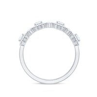 Designer Moissanite Anniversary Ring with Certificate