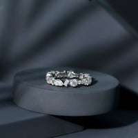 Certified Moissanite Designer Wedding Band Ring For Women