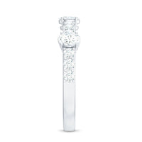 Natural Diamond Half Eternity Band Ring