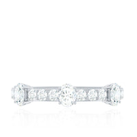 Natural Diamond Half Eternity Band Ring