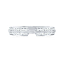 Certified Natural Diamond Anniversary Ring in Cuff Style