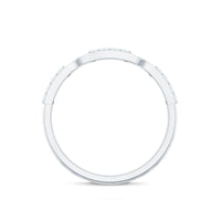 Certified Moissanite Interlocking Wedding Band