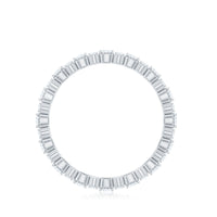 Half Eternity Style Moissanite Infinity Wedding Band