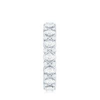 Half Eternity Style Moissanite Infinity Wedding Band