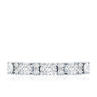 Certified Moissanite East West Eternity Band