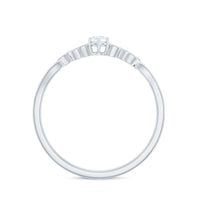 Nature Inspired Diamond Flower Ring for Proposal