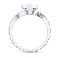 Heart Shape Moissanite Bypass Engagement Ring for Women