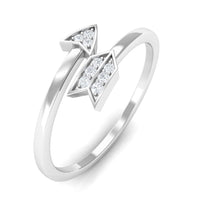 Minimal Cubic Zirconia Arrow Promise Ring
