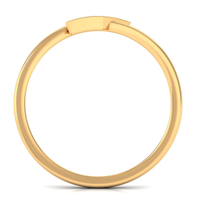 Elegant minimal cubic zirconia arrow promise ring by Rosec Jewels, featuring a sleek silver band with a sparkling arrow design.