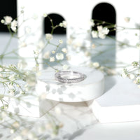 Certified Simulated Diamond Eternity Wedding Band Ring