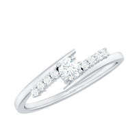Diamond Promise Ring with Bypass Shank