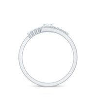 Diamond Promise Ring with Bypass Shank