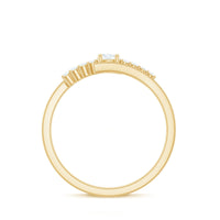 Diamond Promise Ring with Bypass Shank
