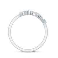 Marquise and Round Shape Natural Diamond Wrap Ring