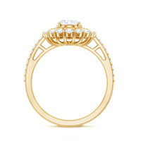 3.25 CT Vintage Inspired Zircon Oval Engagement Ring